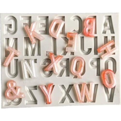 Alphabet Letter Number Silicone Mold Trays Chocolate Mold Fondant Ice Cube Cream Cake DIY Making Tool