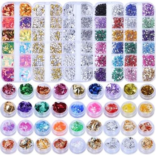 Large Pack DIY Mixed Flatback Crystals Metallic Gold Foil Resin Flakes Gold Leaf Gilding EpoxyR esin Fillings Art Crafts