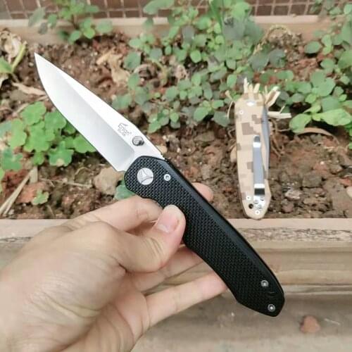 Enlan EL-06 EDC Folding Knife 8Cr13Mov Blade G10 Handle outdoor Camping survival Super Military Utility bushcraft multi Knife