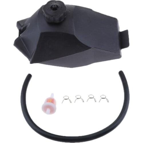 Set of Gas Fuel Petrol Tank with Cap & Fuel Filter & Hose Pipe Kit 49cc Mini Pocket Dirt Bike Scooter