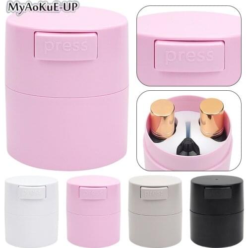 Matte Eyelash Glue Storage Tank Container Individual Adhesive Stand Eyelash Extension Activated Carbon Sealed Storage Jar