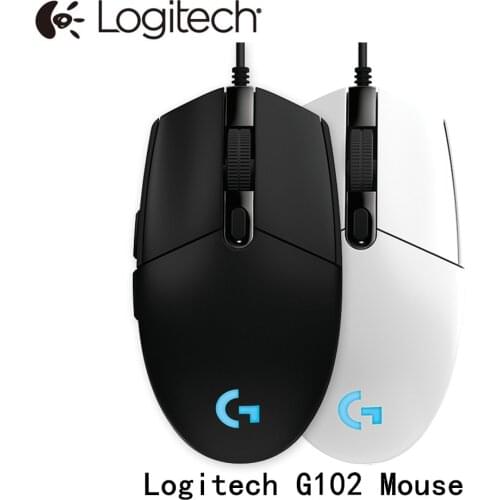 Logitech G102 Original IC PRODIGY/LIGHTSYNC Gaming Mouse Optical 8000DPI 16.8M Color LED Customizing 6 Buttons Wired
