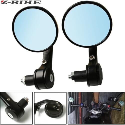 Motorcycle mirrors bar end mirror Rear view Motor handlebar end mirror for cafe racer retrovisor moto Motorcycle mirrors