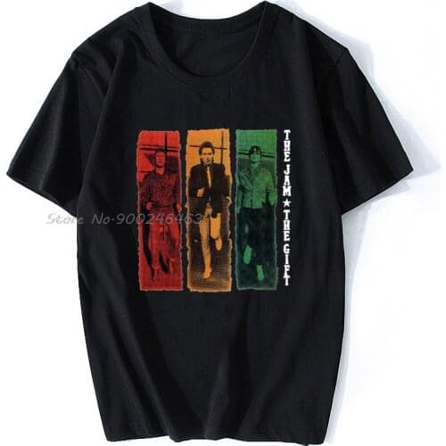 The Jam T-Shirt, Mens Gift Paul Weller Unisex Top Guitar Poster Art Men Cotton Tees Tops Anime Harajuku Streetwear