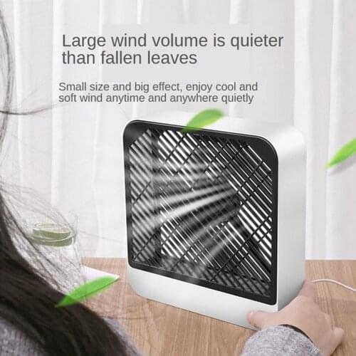 Mini USB Desk Fan 2 Speeds Mini Personal Air Cooler Fan Lower Noise USB Powered Mini Air Conditioner for Home Office