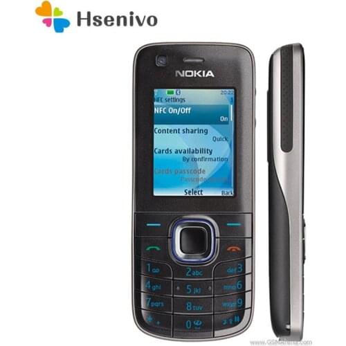 Nokia 6212 classic Refurbished-Original Unlocked 6212C 2.0 inches 2 MP GSM 3G Java Games GSM 850 / 900 / 1800 / 1900