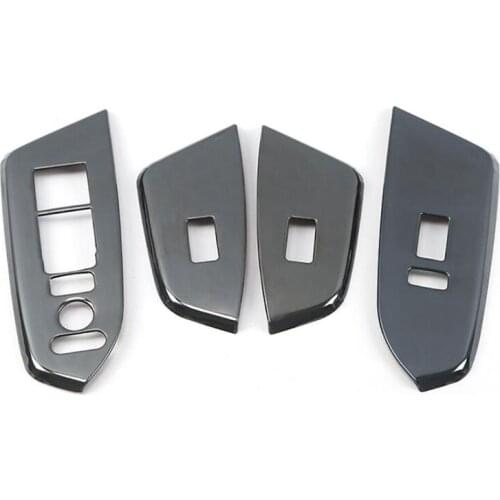 Stainless Steel Car Window Lift Switch Panel Cover Trim Decor for Honda CRV CR-V 2017-2021 Accessories