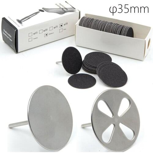 1PC 35mm Pedicure File Callus Remove Sand Paper Pedicure Sandpaper Nail Drill Bit Accessories Pedicure Salon Foot Grinding Tool