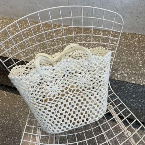 Casual Straw Large Capacity Tote Bags For Women Rattan Woven Women Shoulder Bag Bohemian Handmade Straw Beach Womens Bag 2021