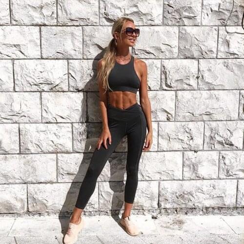 2019 Sportswear Woman Gym Clothing Sports Yoga Set Sport Bra and Legging Pants Fitness suit Sexy Workout Clothes for women