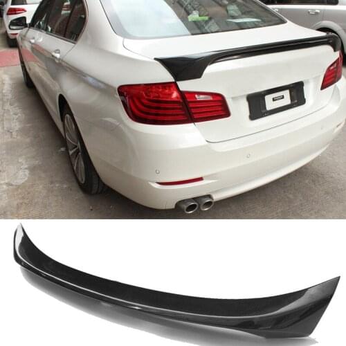 H Style Real Carbon fiber Trunks Spoiler 5-Series F10 F18 Fit For BMW