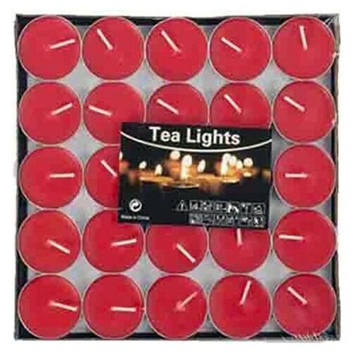 50 Li Red Tealight Candle candles and scents свечи и ароматы velas y aromas