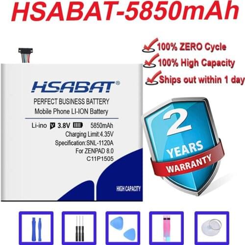 Top Brand 100% New 5850mAh C11P1505 Battery for Asus ZenPad 8.0 Z380KL P024 Z380C P022 Z380CX in stock