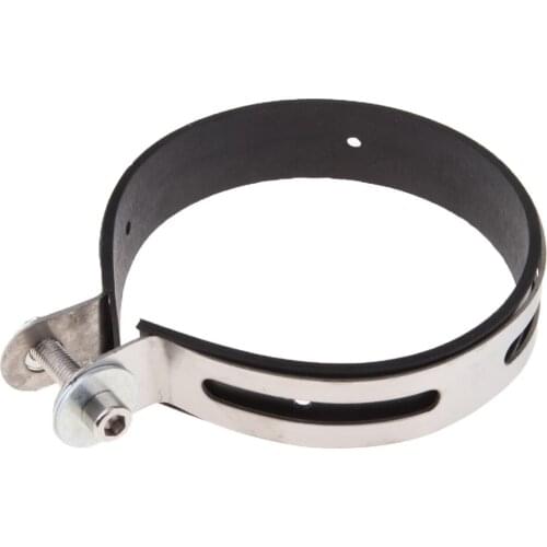 Motorcycle Exhaust Pipe Muffler Holder Clamp for 110mm Diameter Exhaust Pipe Stainless Steel + Plastic Exhaust Muffler Silencer