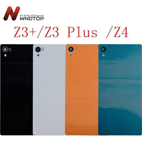 For Sony Xperia Z3 D6603 D6653 Back Battery Cover Rear Door Housing Glass Case Replacement For SONY Z3 Z4 Plus Battery Cover