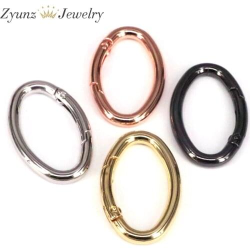5PCS, Oval Ring Spring Opening Purse Making Hardware Snap Trigger Clip