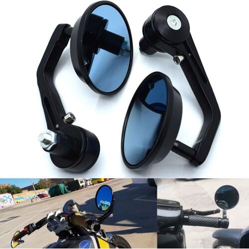 For Honda CB600 CB500 CB400 CB650F CG125 7/8'' 22mm Motorcycle Accessories Rearview Mirrors CNC Aluminum HandleBar Side Mirrors