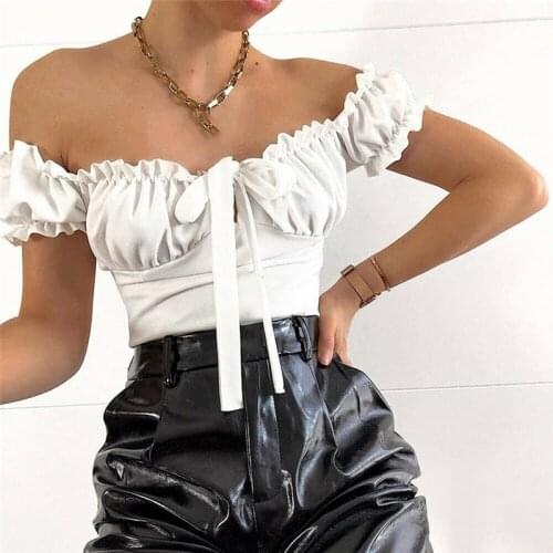 Off Shoulder women romper top Summer Strapless Ruched Sexy Bodysuit jumpsuits Overalls Costume Bandage Slim Casual Club Outfits