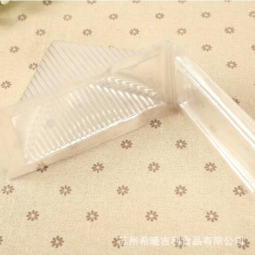 100pcs/lot Individual cupcake boxes Sandwich Packaging Cake Boxes Plastic Cake Packing Box Gift Bakery Cake Packaging