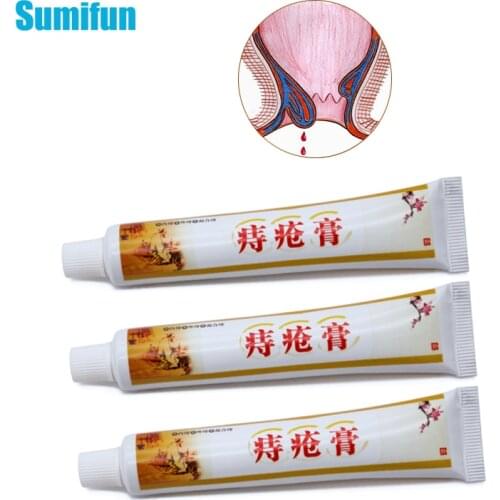 3Pcs Sumifun Hemorrhoid Ointment Crack Anal Internal External Anal Fissure Painkiller Chinese Herbal Pain Relieving Cream P1020