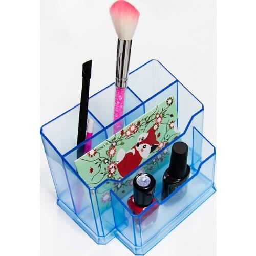 5 Big Grid Acrylic Makeup Organizer Cosmetic Display Stand Lipstick Storage Box Makeup Make Up Case Sundry Jewelry Storage Tools