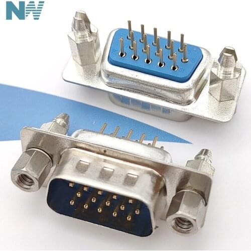 5Pcs/Lot Dp15/Vga Public Harpoon With Fixed Foot Screw Riveting Harpoon Dp15 Male Head Three Row 15 Needle