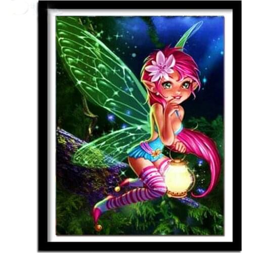 5D Diy Diamond Painting Butterfly Elf Cross Stitch Custom Photo Diamond Embroidery full Square Round Drill Rhinestones