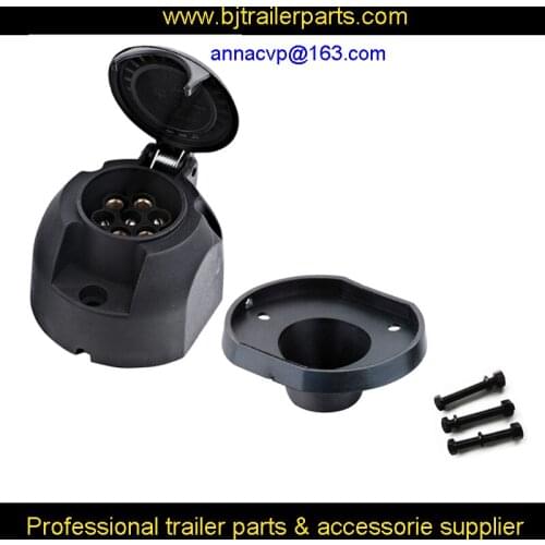 7 Pin trailer connector plastic round trailer socket set /boat/ caravan/ motorhome/ car/ auto/ truck/ RV trailer parts