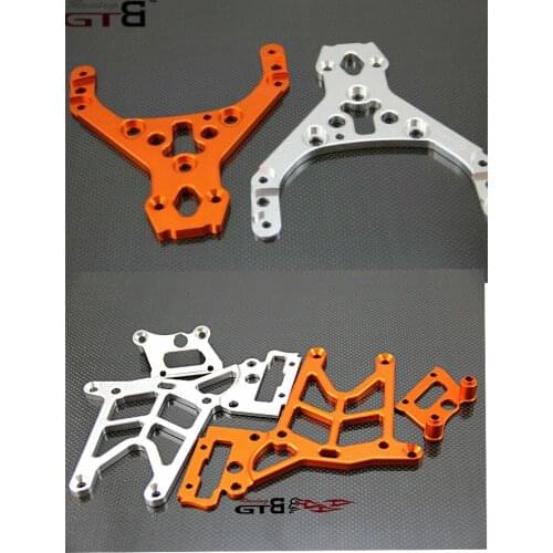 Aluminum front upper plate+ rear upper plate for 1/5 rc car HPI BAJA 5B ROVAN KM BAJA5B 6mm thickness