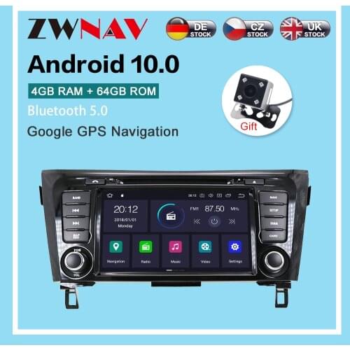 Android 10.0 Auto multimedia Radio For Nissan X-TRAIL NP300 Qashqai Dualis Rouge 2013-2017 GPS Radio stereo head unit free map