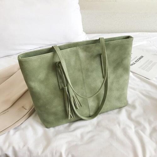 Big Women Purse High Quality Tote Bags For Women 2020 Tassel Purses And Handbags Luxury Designer Large Capacity Shoulder Bag New