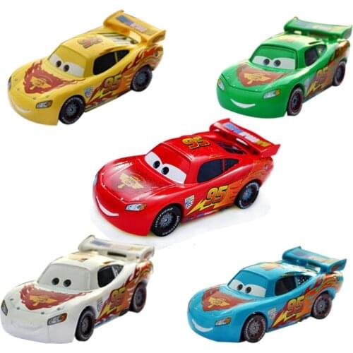 Cars2 No.95 Lightning Mcqueen Piston Cup Multi-color Paint Race Car Model Alloy Metal Diecast Car Collection Toy for Boy
