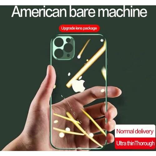 Transparent Case For iPhone 11 pro max phone Cover Bumper Mirror Screen Back Camera protection For iphone X XS 8 7 plus Case