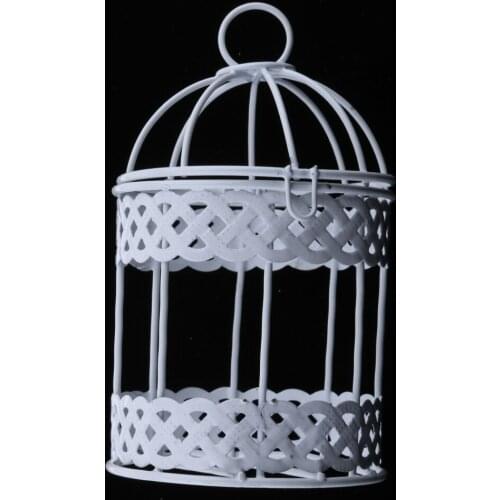 Rustic Romantic Iron Frame Birdcage Shape Succulent Pot ing Pot 7.5cm
