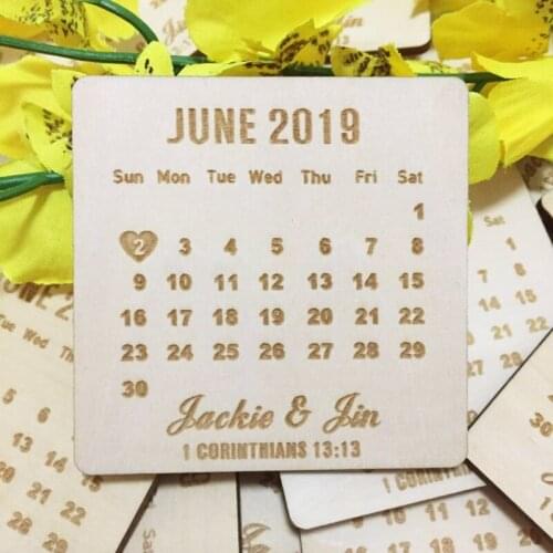 Calendar Save The Date Wedding Magnet Personalized save the dates wedding magnets party favors company gifts invitation inserts