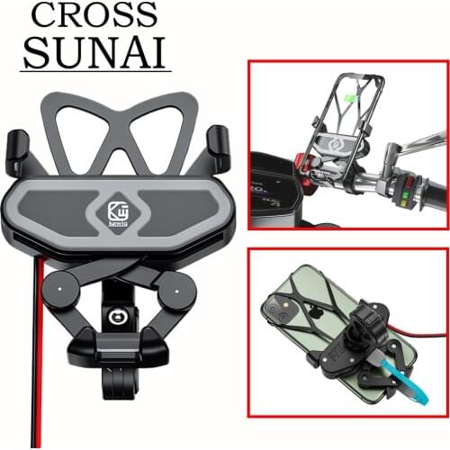 4-7Inch Phones Support Holder Stand USB Motorcycle Bicycle Bike Mobile Charger Waterproof Moto Equipment Handlebar Phone Bracket