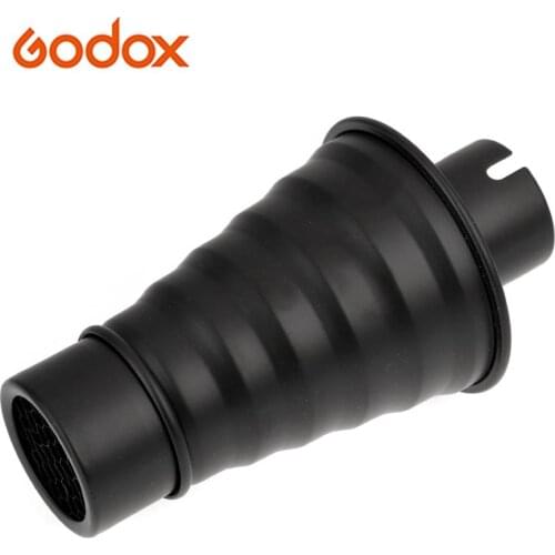 Godox AD-S9 Snoot with Honeycomb and Cylindrical Snoot for Godox WITSTRO Speedlite Flash AD180 AD360 AD200