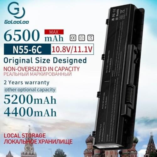 Goloolo 6 Cells Laptop Battery for Asus A32-N55 N45 N45E N45SJ N45SN N45SL N55E N55SL N55S N75SF N75S N45F N55SF N75SJ N45J