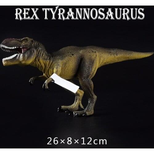 Walking Tyrannosaurus Rex) Jurassic dinosaur solid simulation toy model children dinosaur toy set boy raptor animal