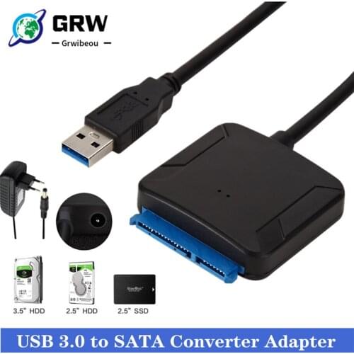 USB 3.0 To Sata Adapter Converter Cable USB3.0 Hard Drive Converter Cable For Samsung Seagate WD 2.5 3.5 HDD SSD Adapter