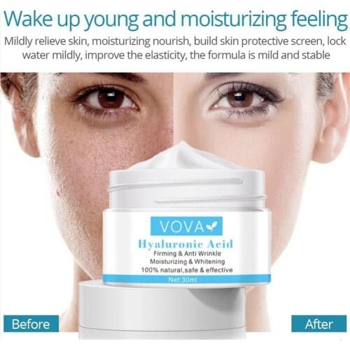 30ml Face Cream Firming Skin Face Whitening Hyaluronic Acid Anti Aging Shrink Pores Wrinkle Remover Cream for Female