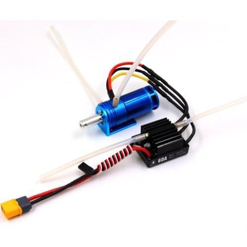 FATJAY RC boat brushless motor with ESC power system combo 2862 2800KV 1500KV seaking waterproof 60A V3.1 ESC water cooling