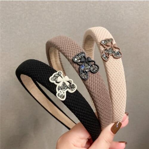 Lace Flower Rhinestone Hairbands For Women Wedding Hair Accessories Fancy Headband for Girls Headbands Head Wrap