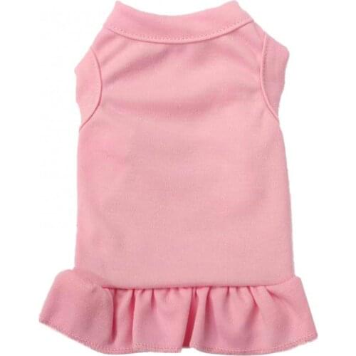 New Style Fashion Cool Dog Skirt Round Neck Pet Supplies Solid Color Ruffle Soft Pet Dogs Clothes for Party Products Accessories