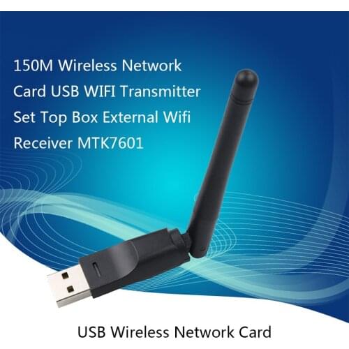 New WIFI USB Adapter MT7601 150Mbps USB 2.0 WiFi Wireless Network Card 802.11 B/g/n LAN Adapter With Rotatable Antenna