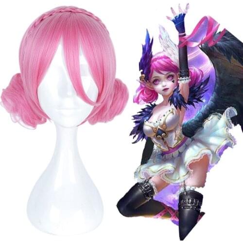 Game 5v5 Arena Game Cosplay Wigs Xiao Qiao Cosplay Heat Resistant Synthetic Wigs Halloween Carnival Party Arena Of Valor Cosplay