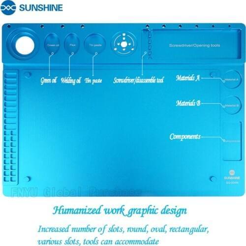 SUNSHINE SS-004N Aluminum alloy microscope repair pad Compatible variety microscope fixation silicone insulation repair pad