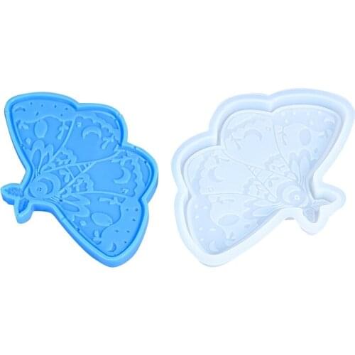Kitchen Coaster Table Decor Pads Silicone Butterfly Silicone Mold Epoxy Resin Craft Home Decoration Handmade Tools Coaster
