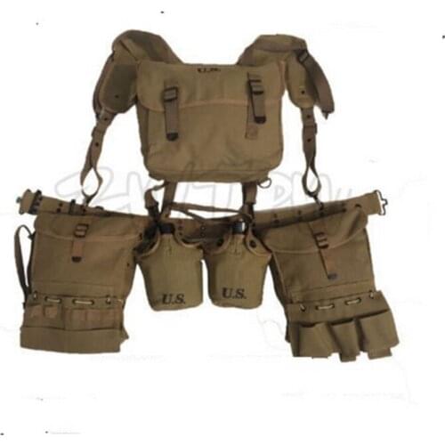 WORLD WAR II WW2 US ARMY SOLDIER COMBAT MEDIC EQUIPMENT FIELD KIT SUSPENDERS CANTEEN World military Store