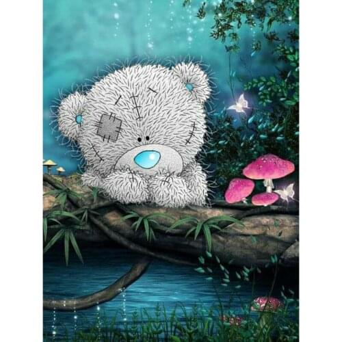 Full round/square 5d diy diamond embroidery cute cartoon bear diamond painting Cross Stitch Rhinestone mosaic decoration RS14